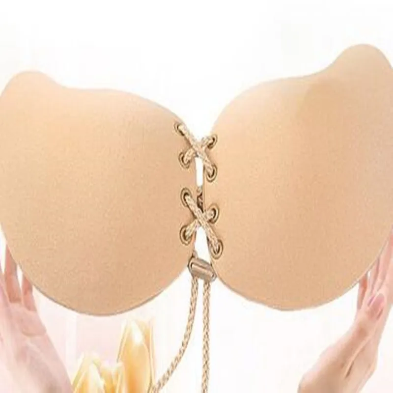 100 pcs Free&DropShipping Women Breathable Self Adhesive Push Up Bra Silicone Invisible Bra Cup A-D