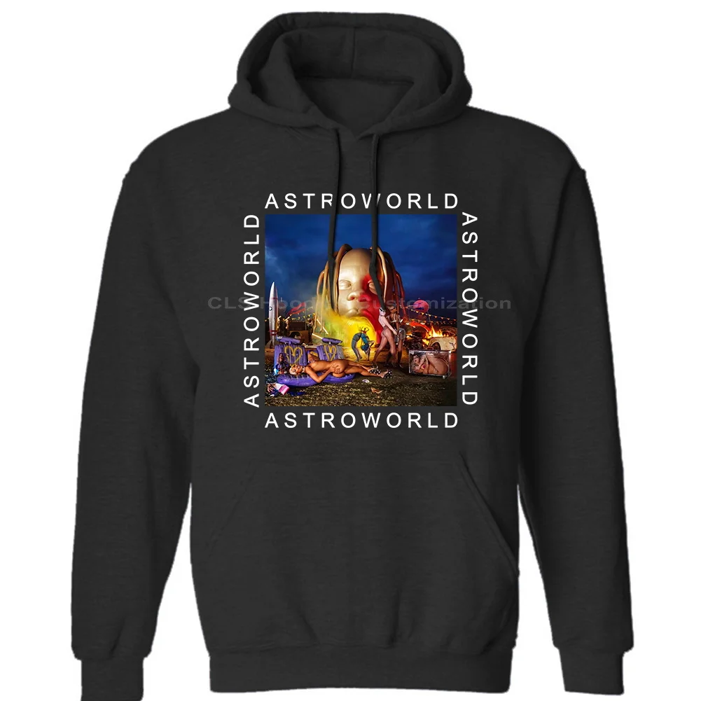 С изображением Трэвиса Скотта astroworld мужские нейтральные (женские) зимние
