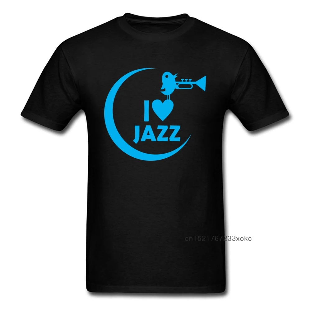 I LOVE JAZZ/Мужская футболка специальные повседневные топы футболки хлопковая ткань