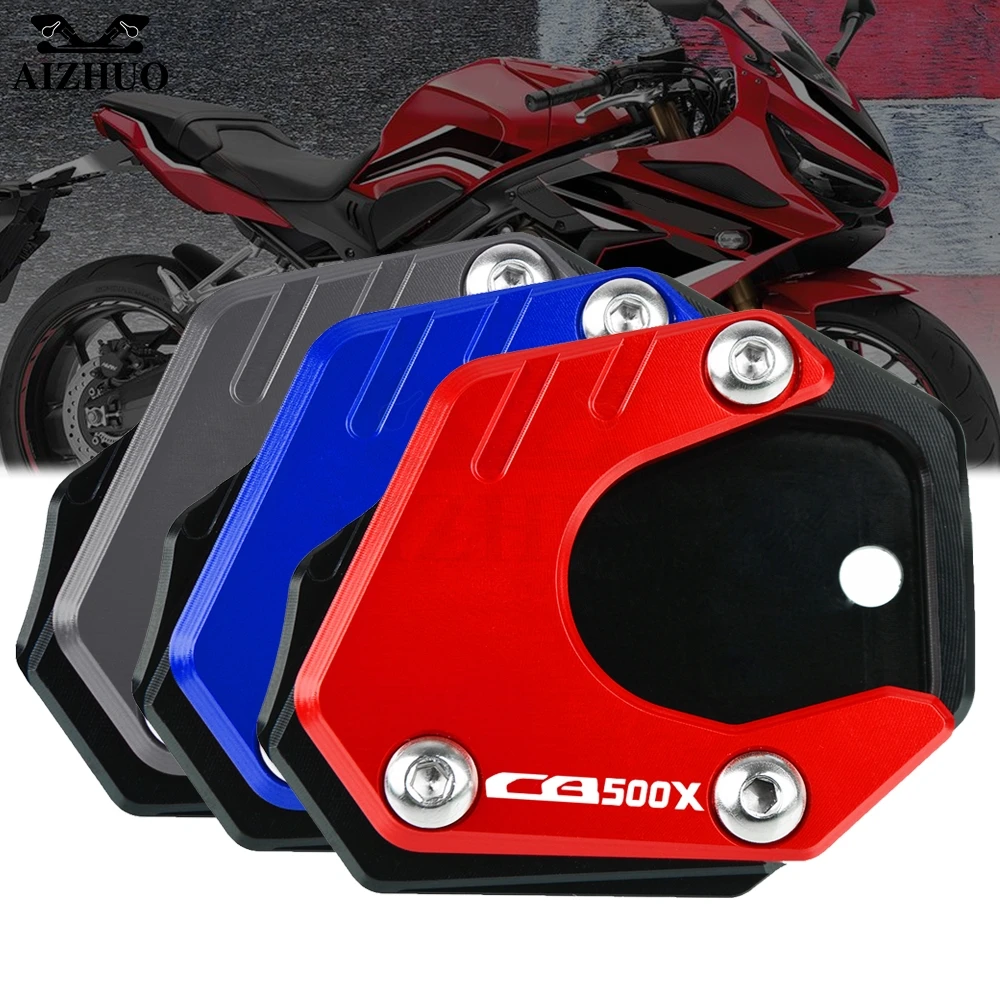 

CB 500X Motorcycle CNC Foot Side Stands Extension Pad Support Plate Enlarge Stand FOR HONDA CB500X CB500 X 2013-2021 2020 2019