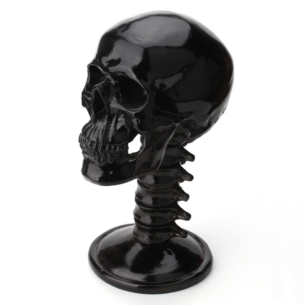 

26x18x13cm Skeleton Furnishing Articles Resin with Base Dark Style Home Decoration (Black)
