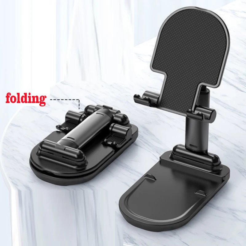desk cell phone stand fully foldable angle height adjustable desktop phone holder cradle dock for iphone se 12 ipad mini free global shipping