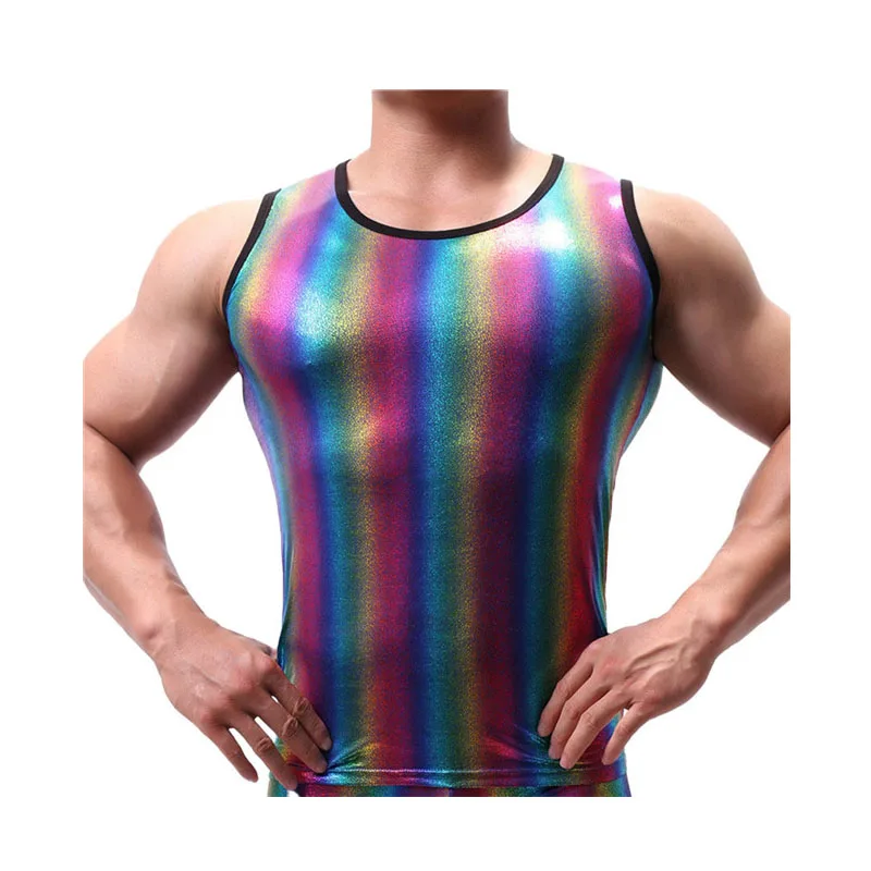 Men Undershirts Muscle Sleeveless Shirt Tank Top Bodybuilding Sleeveless Clothing Sportwear Fitness Workout Elastic Undershirt
