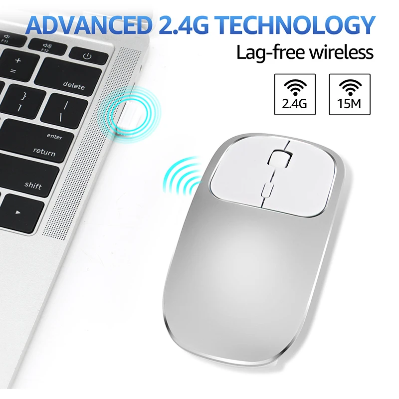 SeenDa Type-c Wireless Mouse 2.4G Rechargeable Silent Click USB for Mackbook Notebook Laptop PC Ergonomic | Компьютеры и офис