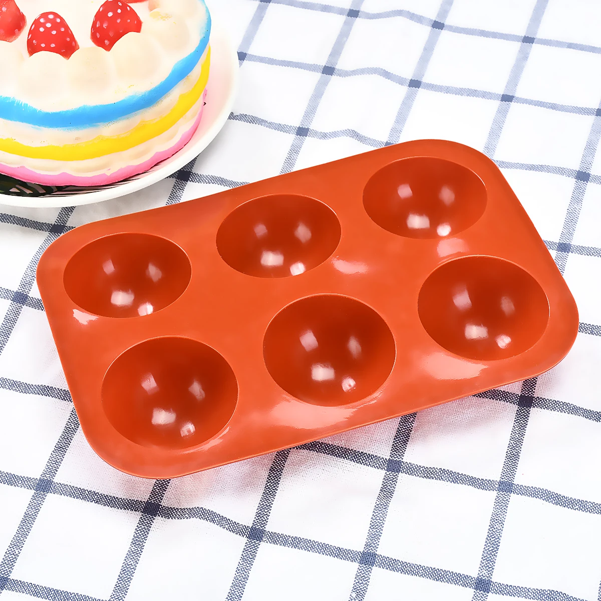

Half Ball Sphere Silicone Mold Round Cake Chocolate Pastry Bakeware Stencil Pudding Jello Soap Bread Candy Baking Moulds Kitchen