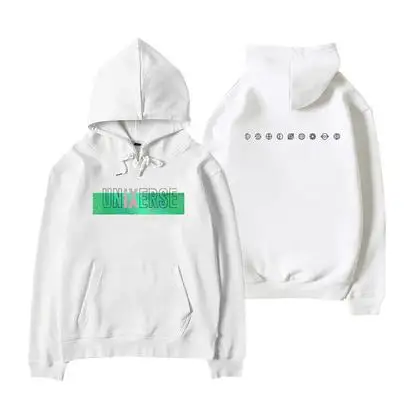 

Kpop sf9 unixerse concert same printing loose hoodies fashion unisex fleece/thin pullover sweatshirt 2 colors