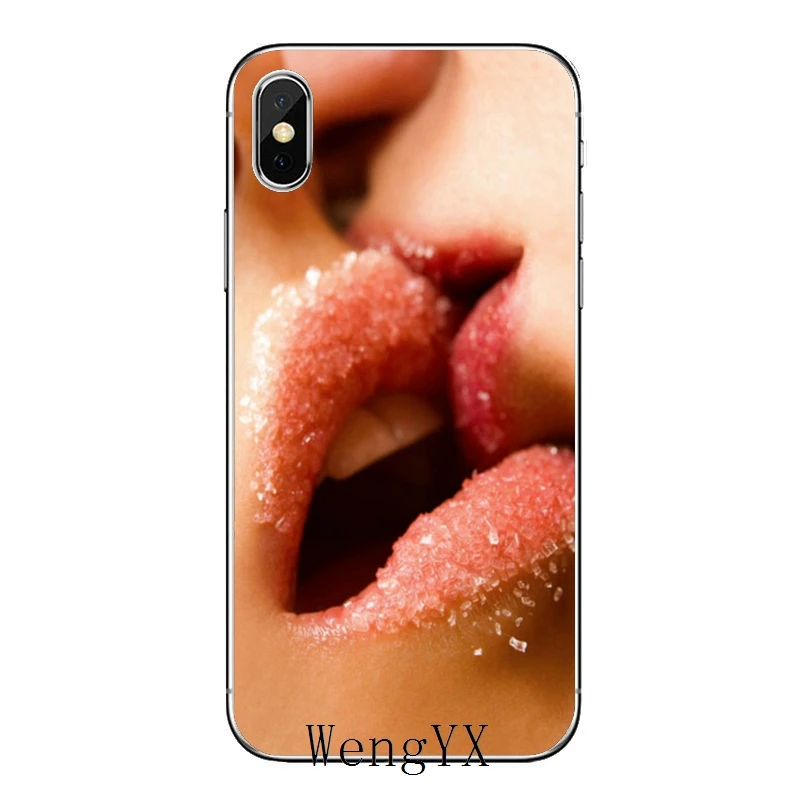 Аксессуары для влюбленных пар губ kiss чехол телефона iPhone 11 Pro XS Max XR X 8 7 6 6S Plus 5 SE 4 iPod
