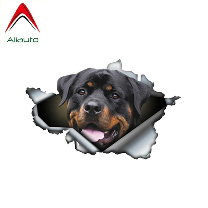 

Светоотражающие наклейки Aliauto, наклейки для домашних животных и собак, 3D стильные солнцезащитные наклейки, 13 см * 8 см