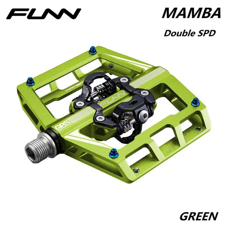 FUNN MAMBA педаль MTB горный велосипед сплав CNC Плоская платформа один двойной SPD Enduro Trail