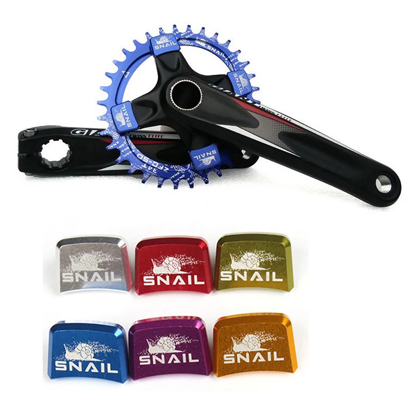 Улитка велосипедная цепь колесная пластина винты алюминиевый шатун