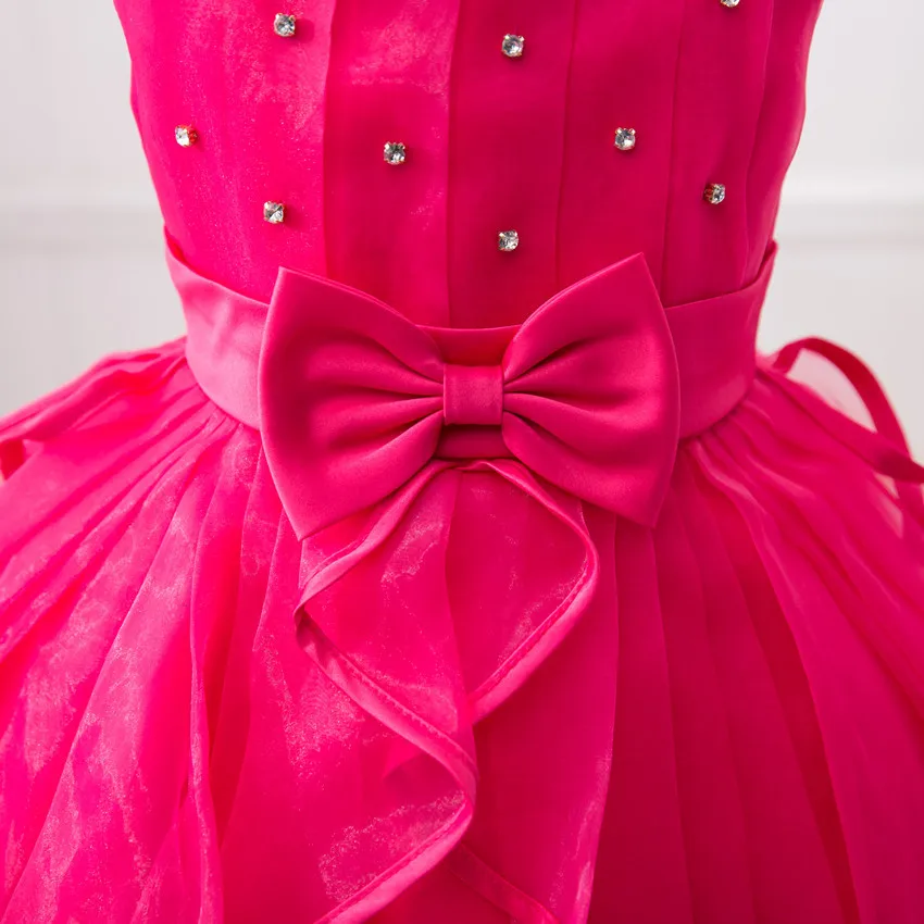 Платье принцессы для девочек детское свадебное платье ручной работы с бусинами и