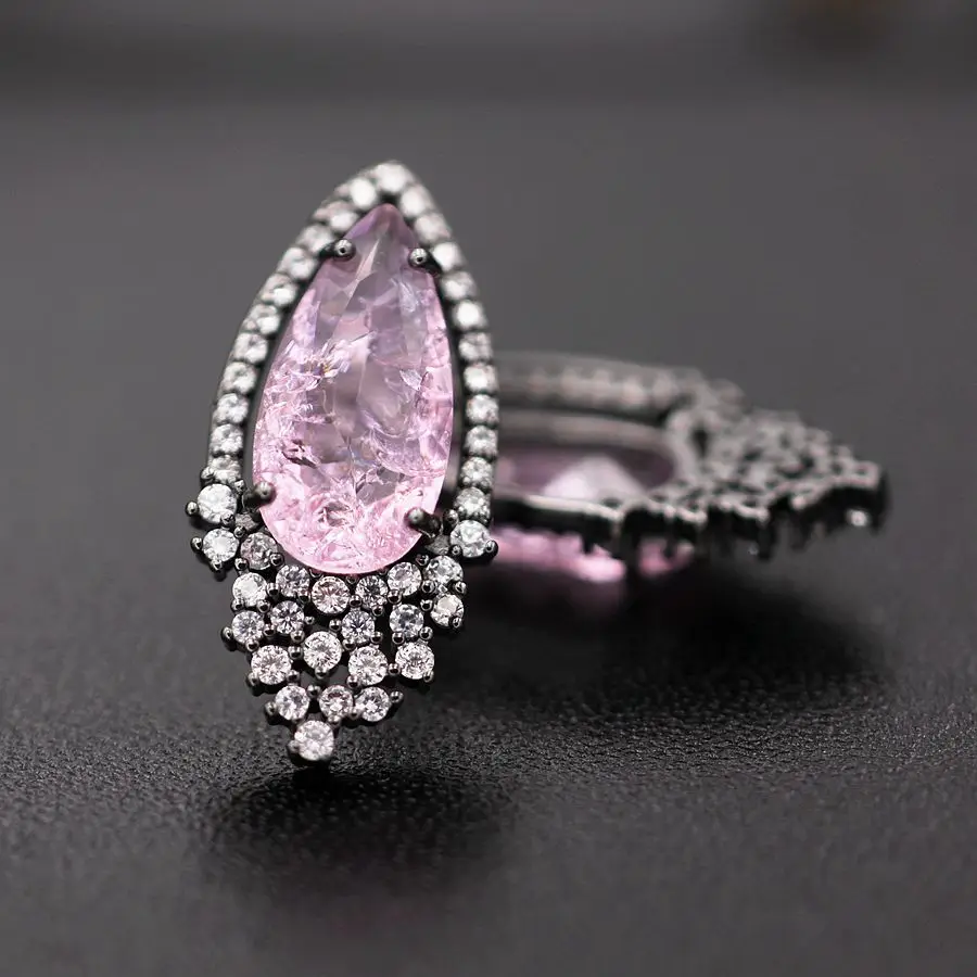 Роскошные цветочные серьги-гвоздики с подвесками белые высококачественные AAA