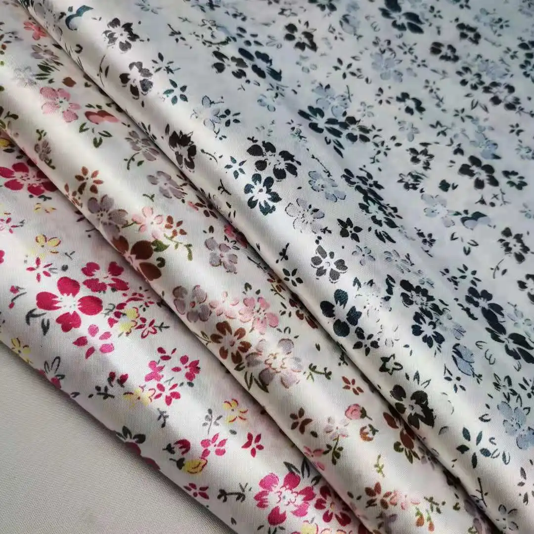Декоративная ткань с цветочным принтом сатиновая Декор Швейные Ремесло Материал
