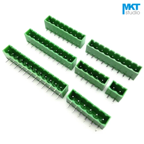 

500Pcs 11P 5.08mm Pitch Cover Sides Right Angle Pin Male Wire Terminal Block Connector