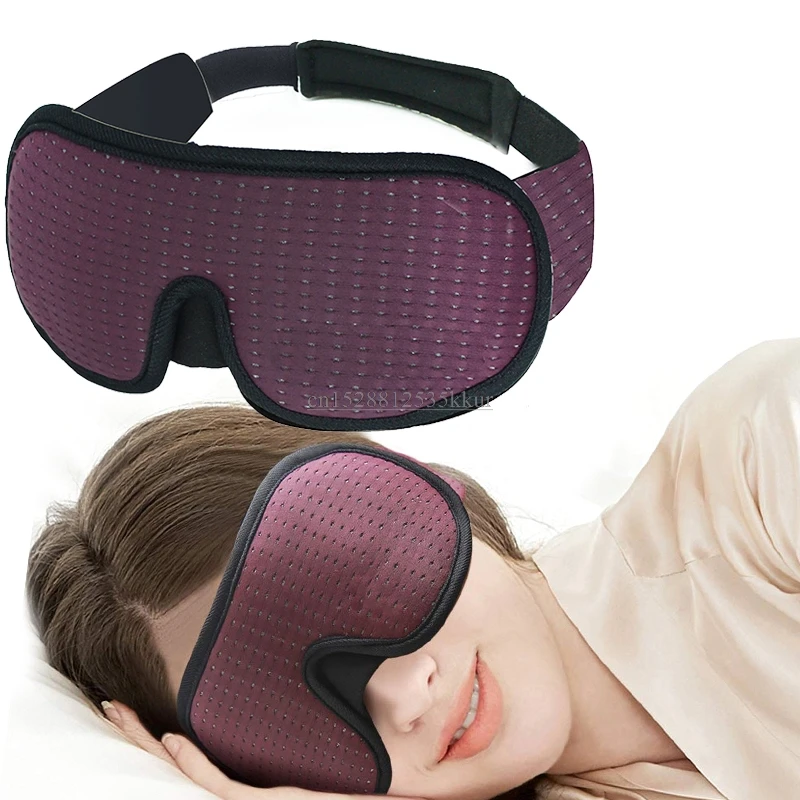 

New 3D Sleeping Eye Mask Shading For Sleep Soft Bandage On Eyes Eyeshade Sleeping Aid Travel Eyepatch Sleep Mask Block Out Light