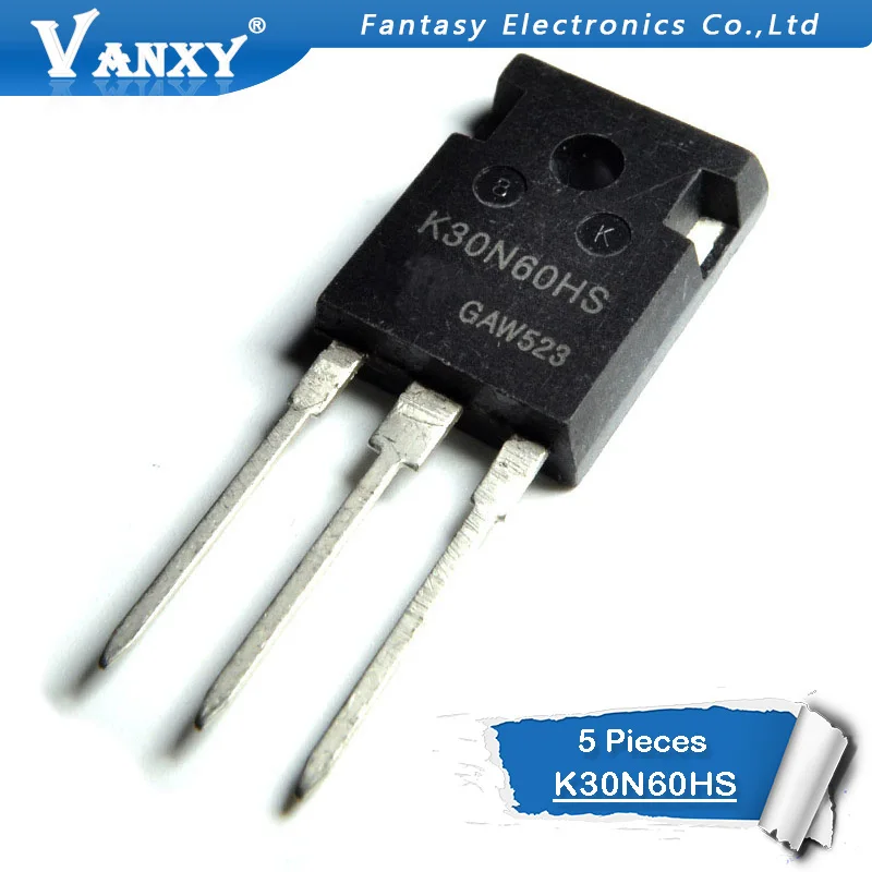 5 шт. K30N60HS TO-3P K30N60 SKW30N60 SKW30N60HS IKW30N60HS TO-247 30N60 | Электронные компоненты и