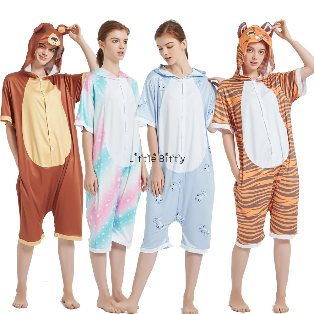 Кигуруми пижамы для мамы и детей комбинезон милая цельная Пижама пижама с