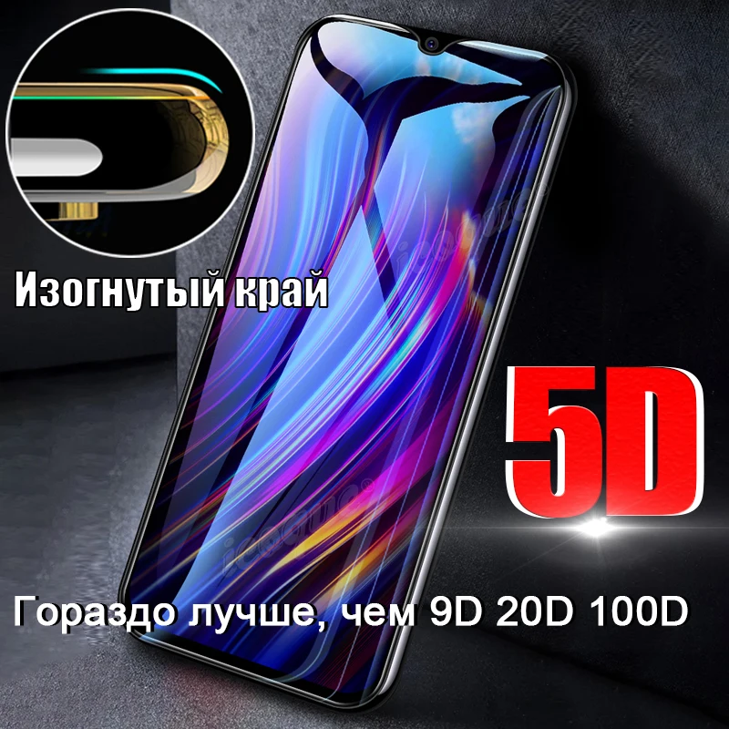 Закаленное стекло 5D для Xiaomi Mi 8 10t 9 A2 Mi9 Lite A1 Защитное экрана Redmi Note 10 Pro 7 8t 9s 10s 9a