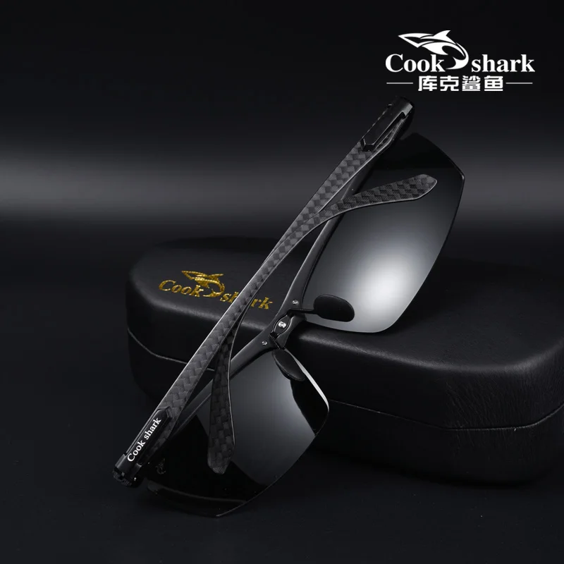 Мужские солнцезащитные очки для вождения Cook Shark поляризационные с изменением