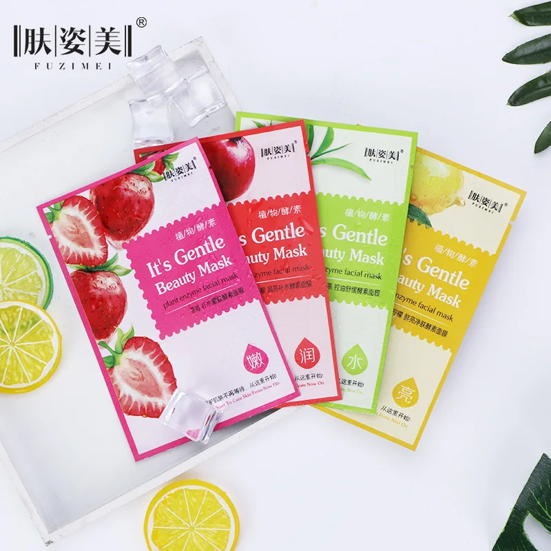 Уход за кожей фруктовая маска для лица Клубника Лимон красный гранат увлажняющая