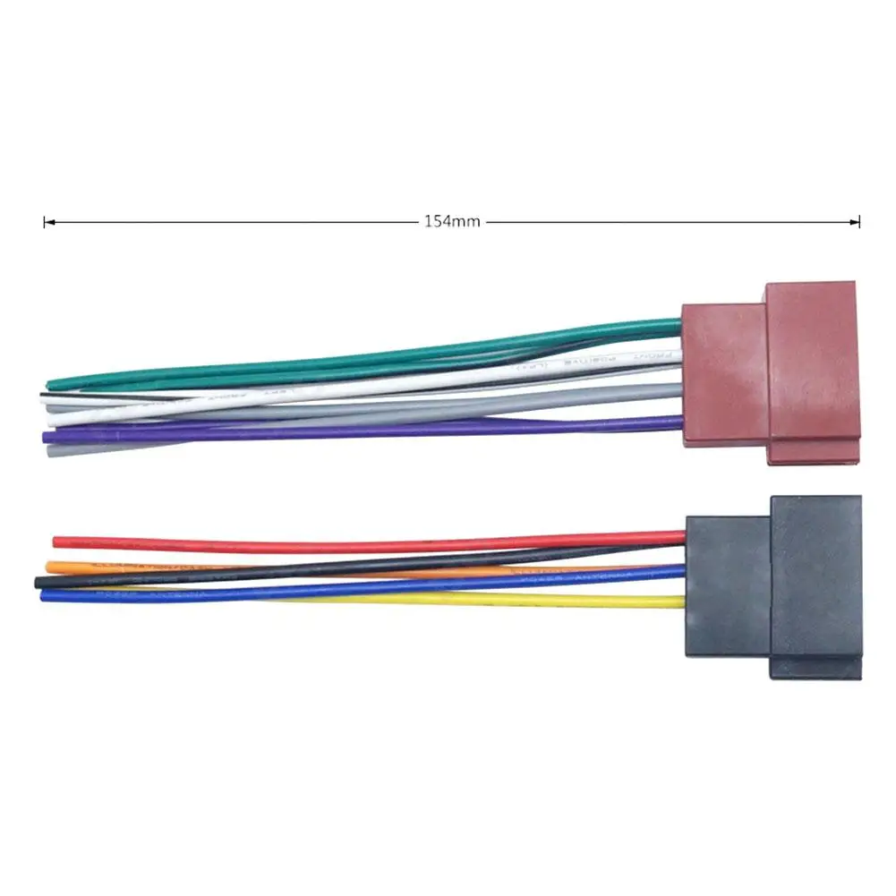 1 пара Универсальный автомобильный стерео гнездо радио ISO жгут проводов адаптер