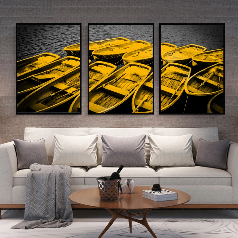 Плакаты с изображением пейзажа на холсте парусная лодка морем