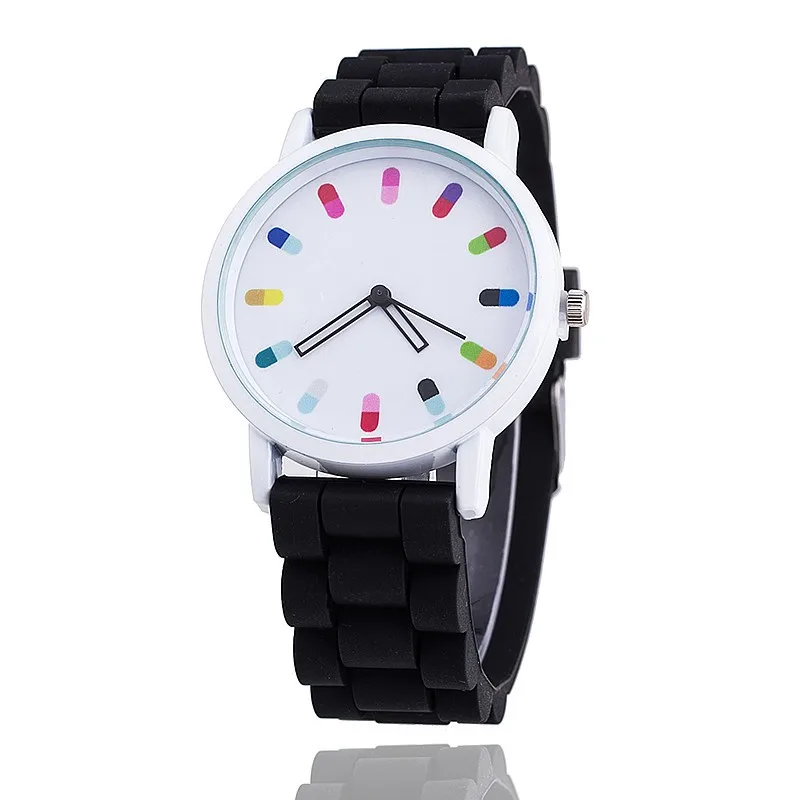 Quartz Wristwatches Reloj Mujer Simple Round Women Watch Silicone Analog Alloy Watches Relogio Feminino bayan kol saati watches | Наручные