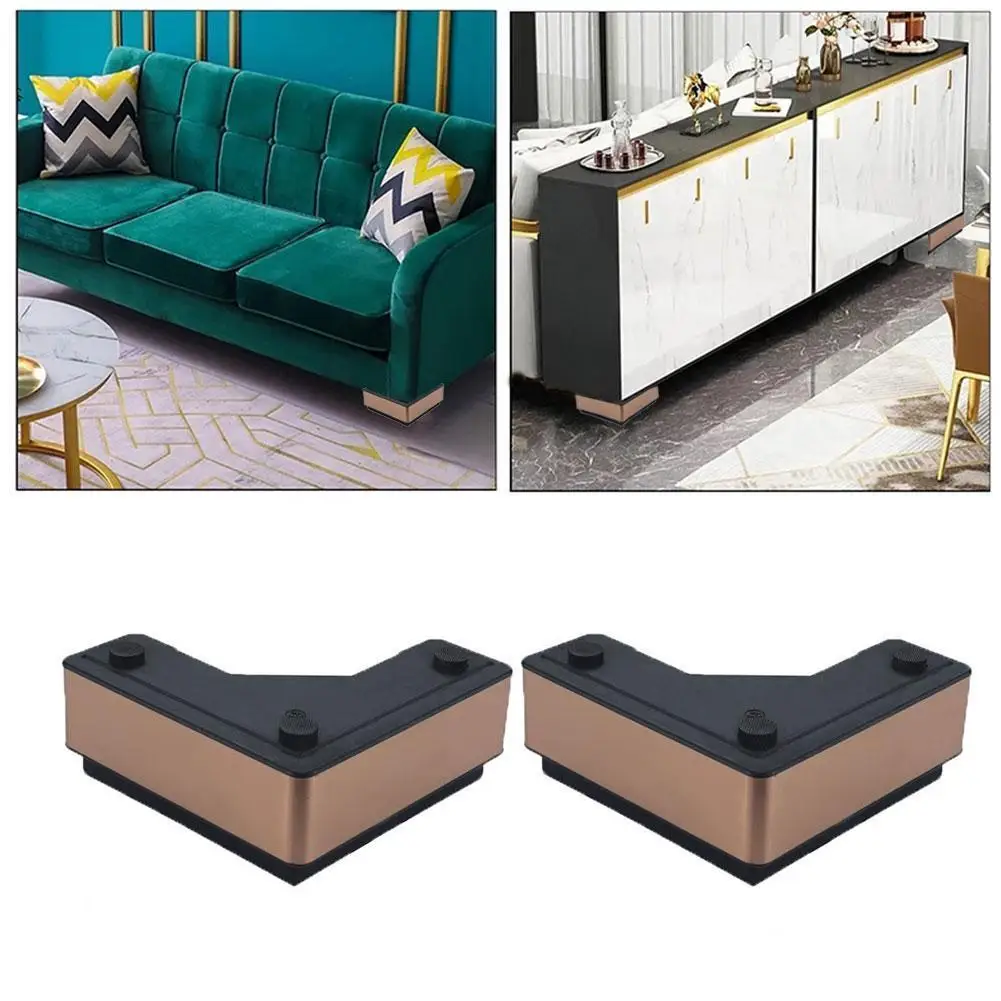 

4Pcs/Set Furniture Sofa Legs for Coffee Table TV Cabinet Bed Support Feet Anti Scratch Protector Cap Floor Protector