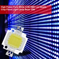 high power pure white cob smd led chip flood light lamp bead 10w low heat generating saving energy environmentally friendly
