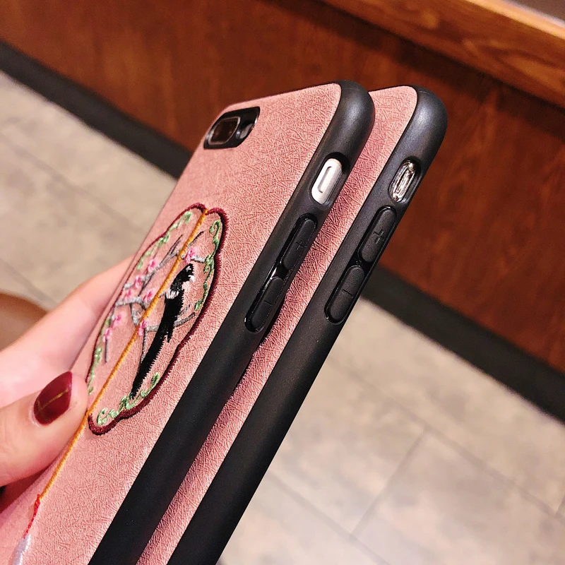 Китайский Стиль чехол для iPhone X XR XS макс 7 8 6 6s плюс Чехол телефона Круглый