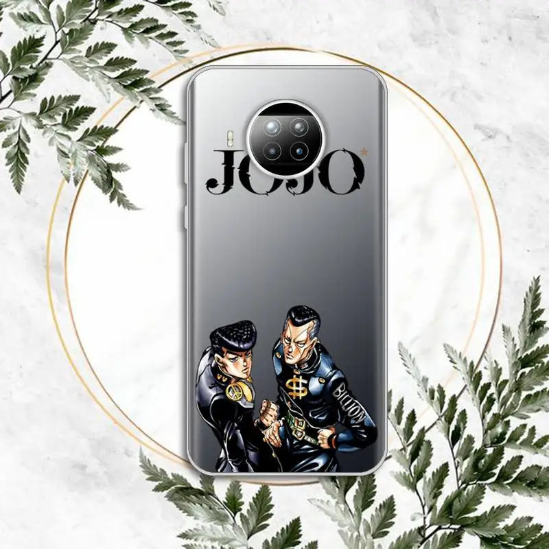 

JoJo Bizarre Adventure Phone Case Transparent for Huawei Xiaomi Redmi note 10 t 8 9 pro lite 11 P honor 8 10i 20 30 40