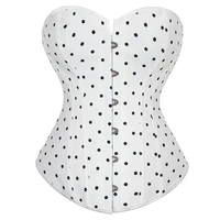 super cute sexy top women body shaper waistband female corset dots streetwear corselet body lift underbust upper outer garment
