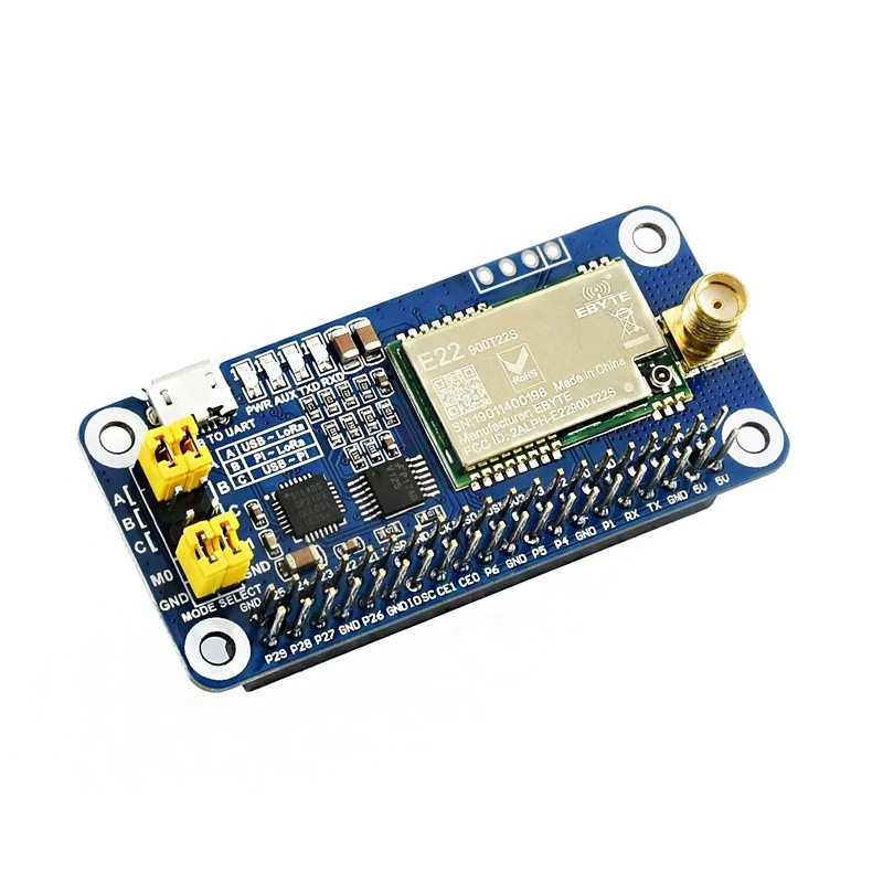 Waveshare SX1262 868M LoRa шляпа на основе охватывает частотный диапазон подходит для Raspberry Pi