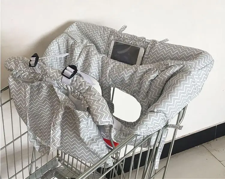 Портативная детская корзина для супермаркета коврик покупок стула легко