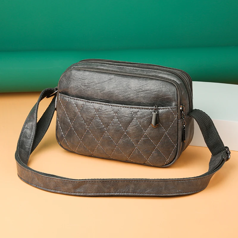 

Hot sale Crossbody Bags For Women 2021 Leather Shoulder Bags Messenger Bag Women Fashion Top-handle bag Sac A Main Woman Handbag