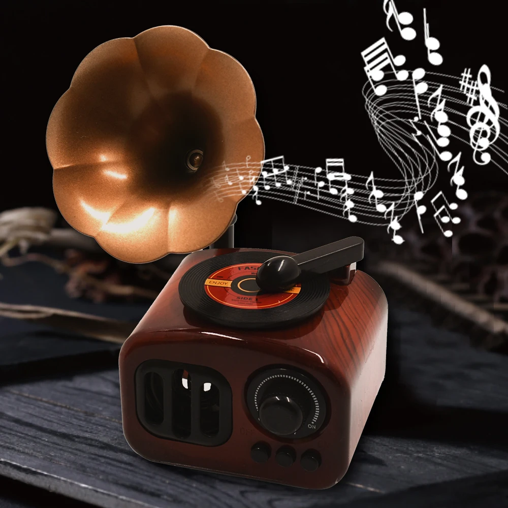 Новогодний подарок 2021 праздничный изысканный ретро фонограф дизайнерская