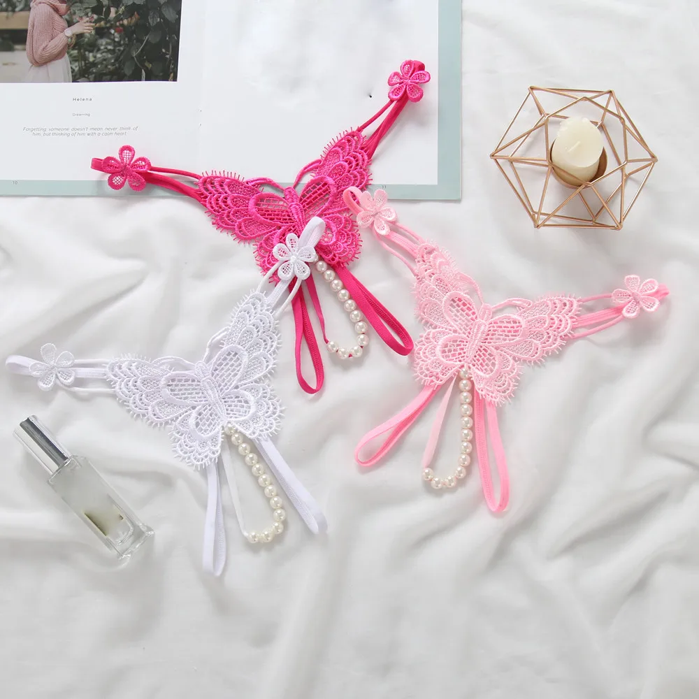 Женские трусики женские стринги с жемчугом женское нижнее белье | Женская одежда