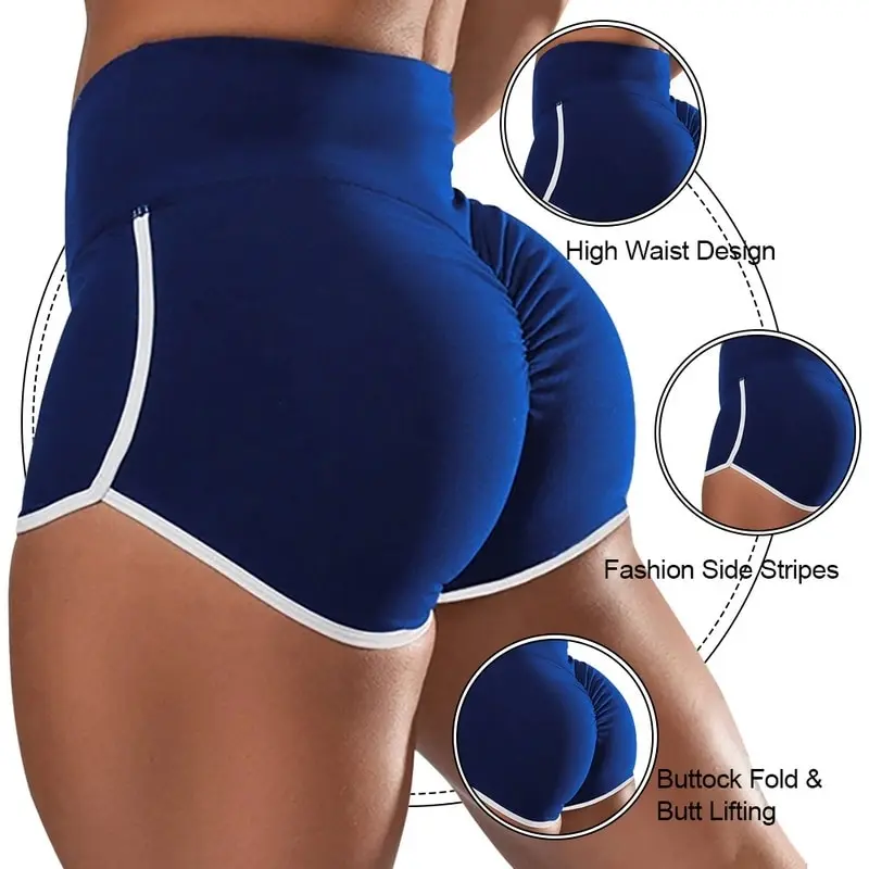 

2021 Women Sports Yoga Shorts Workout Fitness Running Sport Female Shorts Cotton High Waist Gym Cycling Sport Shorts