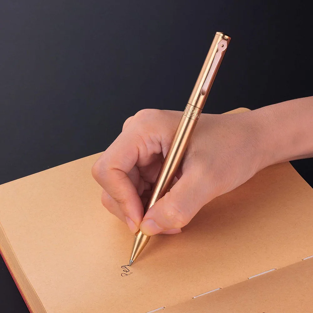 

SMOOTHERPRO Solid Brass Pen EDC Sleek Twist Gift Pen for Women(P019)