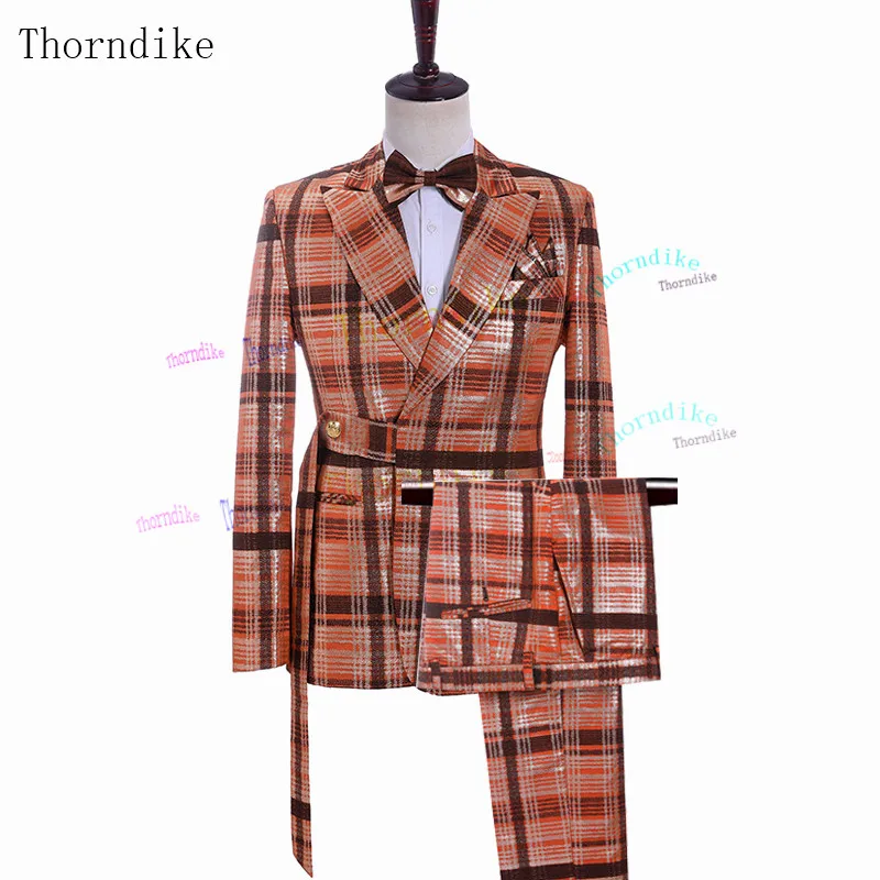 Thorndike 2020 новый модный осенний мужской приталенный Свадебный костюм для мужчин