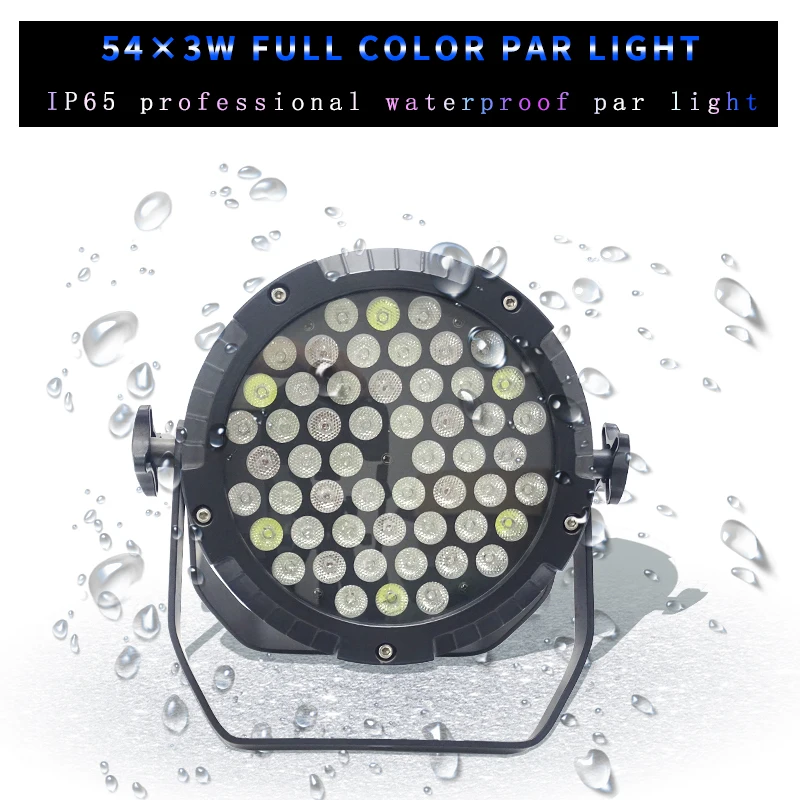 Непромокаемый сценический светильник 54*3 Вт наружный водонепроницаемый Par свет