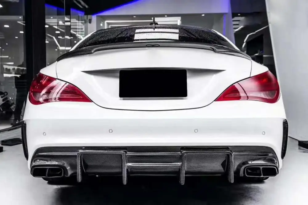 Задний диффузор для спойлера из углеродного волокна Benz CLA Class W117 CLA200 CLA250 CLA260 CLA45