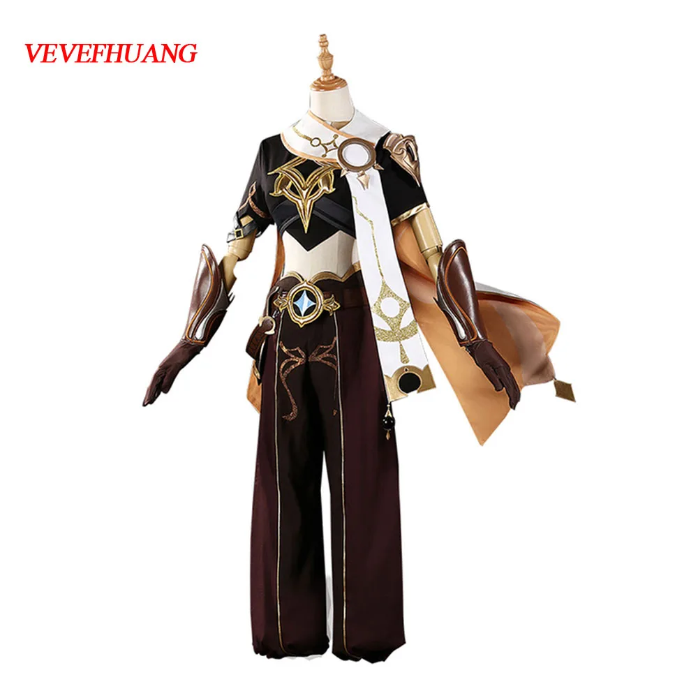 

VEVEFHUANG Kосплей аниме Genshin Impact Traveler Paimon игровой костюм униформа Косплей Костюм Хэллоуин наряд на карнавал Полный комплект