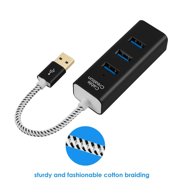 4 портовый USB 3 0 алюминиевый концентратор данных для MacBook Mac Pro/Mini iMac Surface Pro XPS