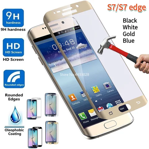 3D изогнутый для Samsung Galaxy S7 Edge полное покрытие закаленное стекло Защита экрана для Samsung S7edge S7 защитная пленка стекло