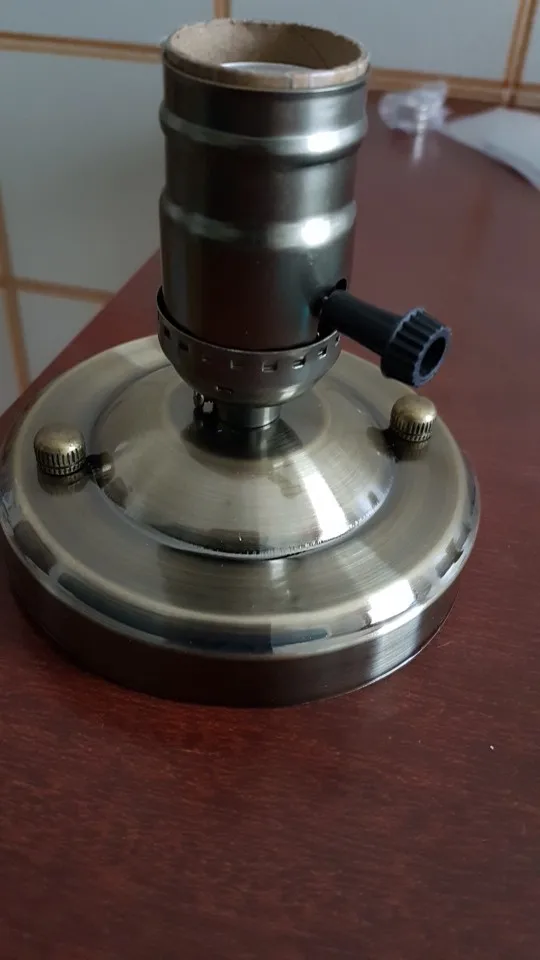 Цоколь E27/E26 из гальванического алюминия винтажный Ретро античный Эдисон