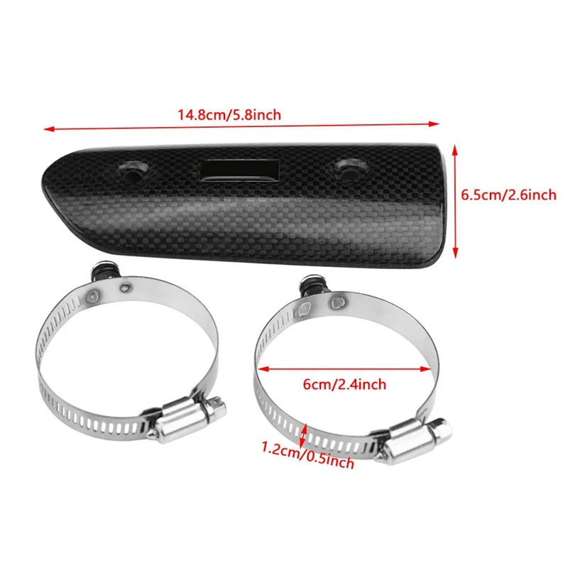 Модифицированная выхлопная труба мотоцикла из углеродного волокна Защита от