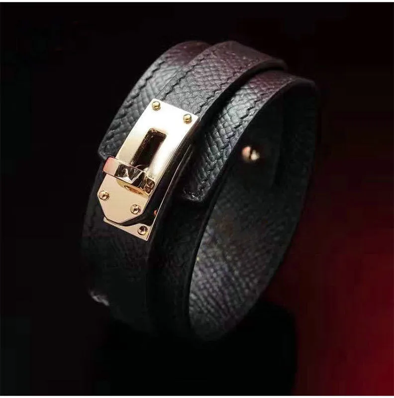 

2020 fashion jewelry genuine leather bracelet for women the best gift free shipping