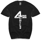 Мужская футболка с круглым вырезом The 4 Skins Oi, разноцветная футболка в стиле UkPunkStreetpunk4 skin Skinhead