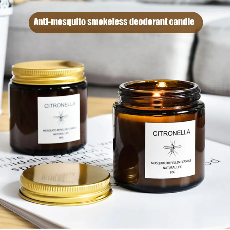 

Hot Mosquito Repellent Citronella Candle Indoor Outdoor Soy Wax Scented Candles Anti-Mosquito Smokeless